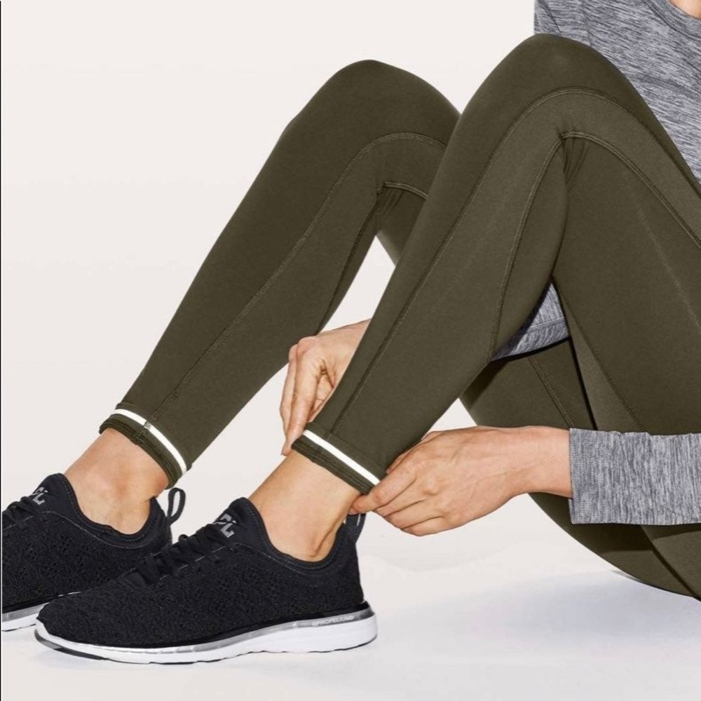 Lululemon All The Right Places Tight Olive size 6